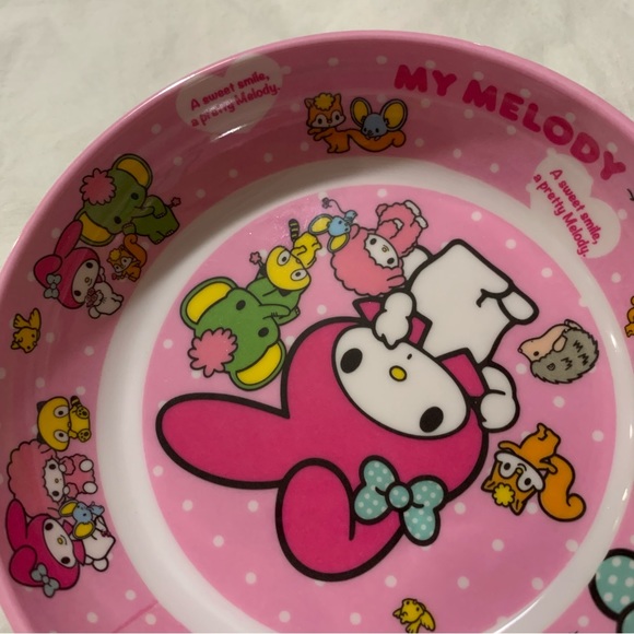 Pink My Melody and Friends Sanrio Small Shallow Bowl - Picture 2 of 11